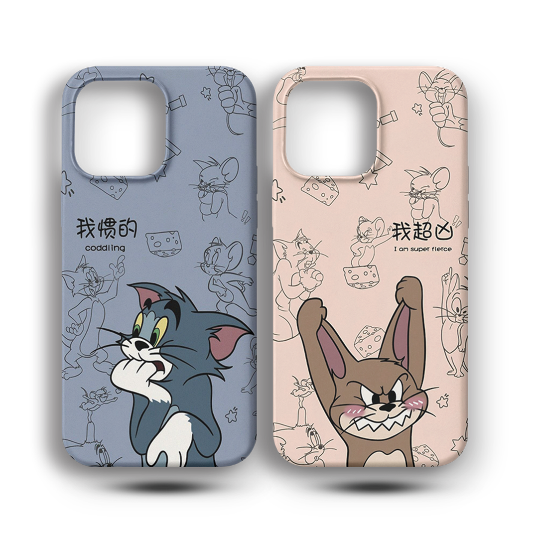 Tom Ve Jerry Couple Premium Telefon Kılıfı - 532-533