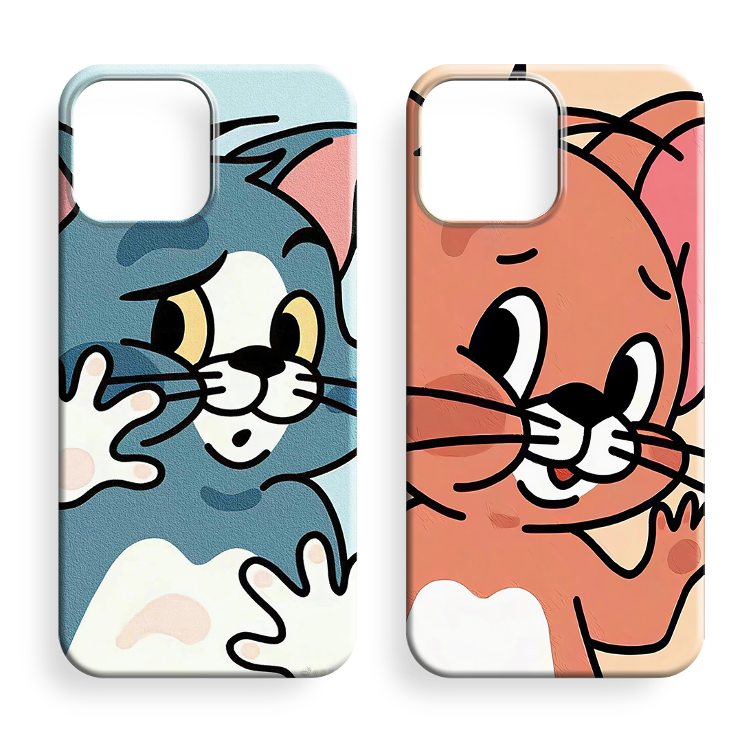 Tom Ve Jerry Couple Premium Telefon Kılıfı - 544-545