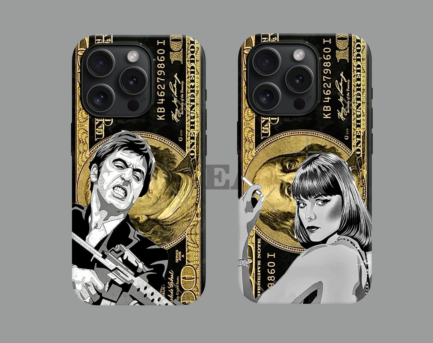 Tony Montana VE Frank Lopez COUPLE Case 66-67 Premium Telefon Kılıfı