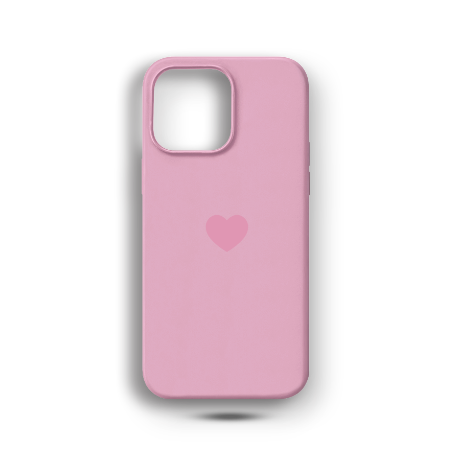 Pembe Kalp Logulu Lansman Kılıf