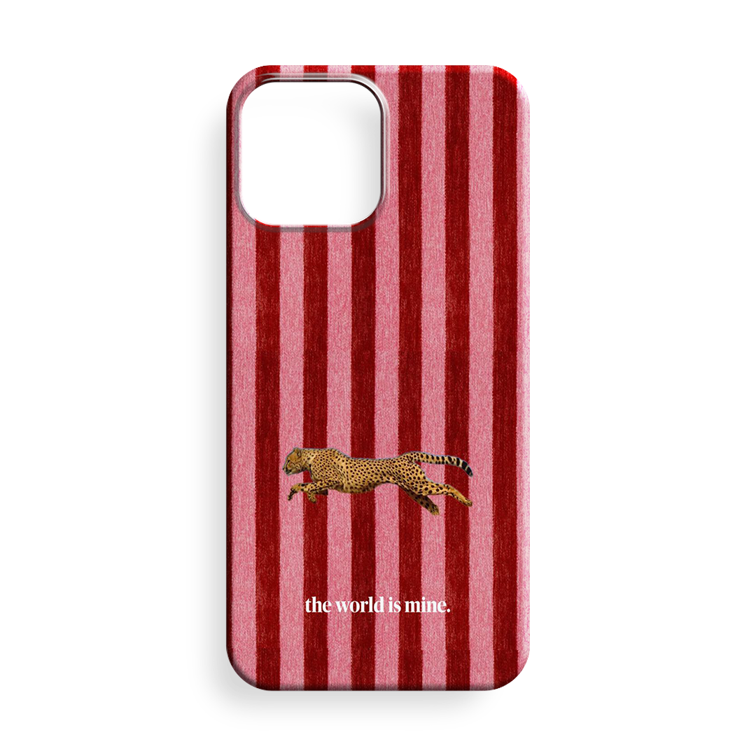 Cizgili Leopar Premium Telefon Kılıfı - 608