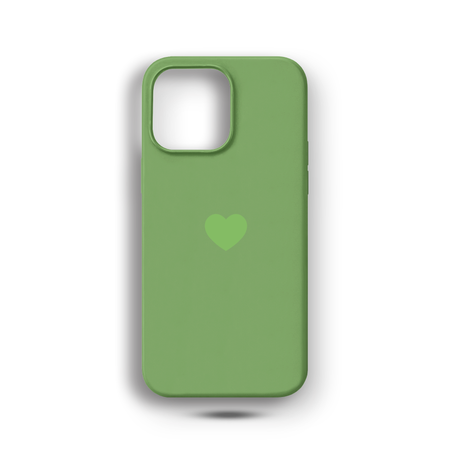 Fıstık Yeşil Kalp Logulu Lansman Kılıf