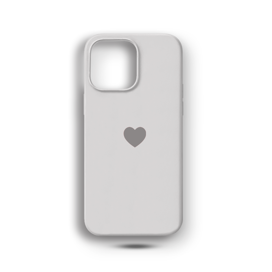 Beyaz Kalp Logulu Lansman Kılıf