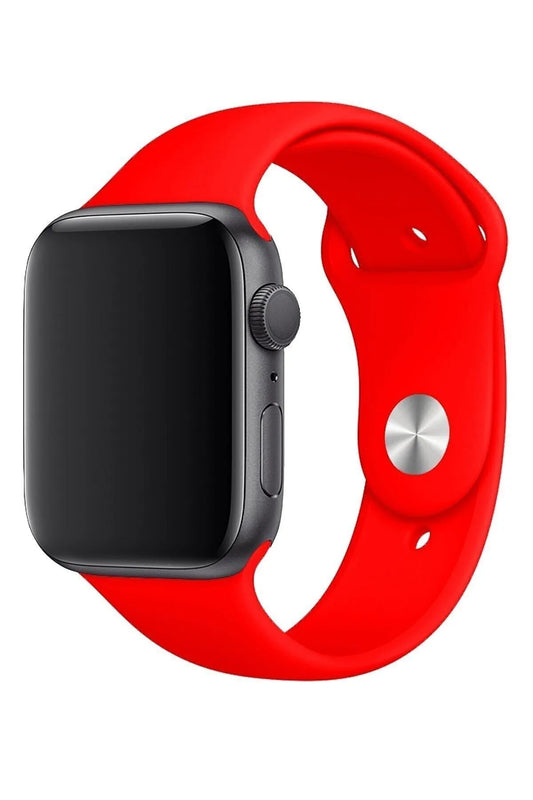 Apple Watch 41/40/38 Mm Series 10(42MM)/9/8/7/6/5/4/3/se Uyumlu Kordon Kırmızı