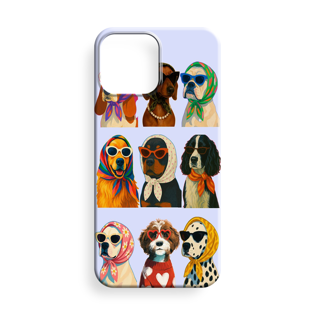 Poz Veren Köpekler Premium Telefon Kılıfı - 651