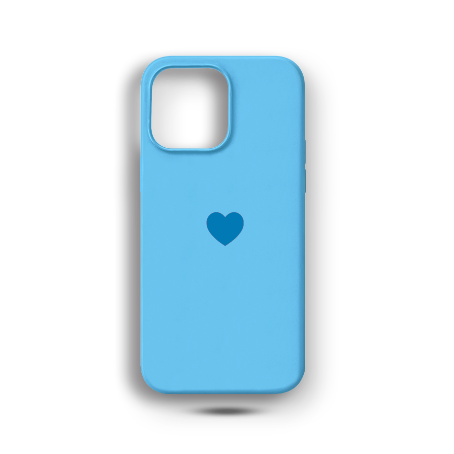 Mavi Kalp Logulu Lansman Kılıf