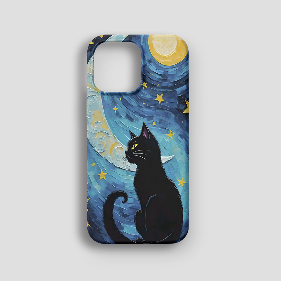 MOON AND BLACK CAT CASE - 447