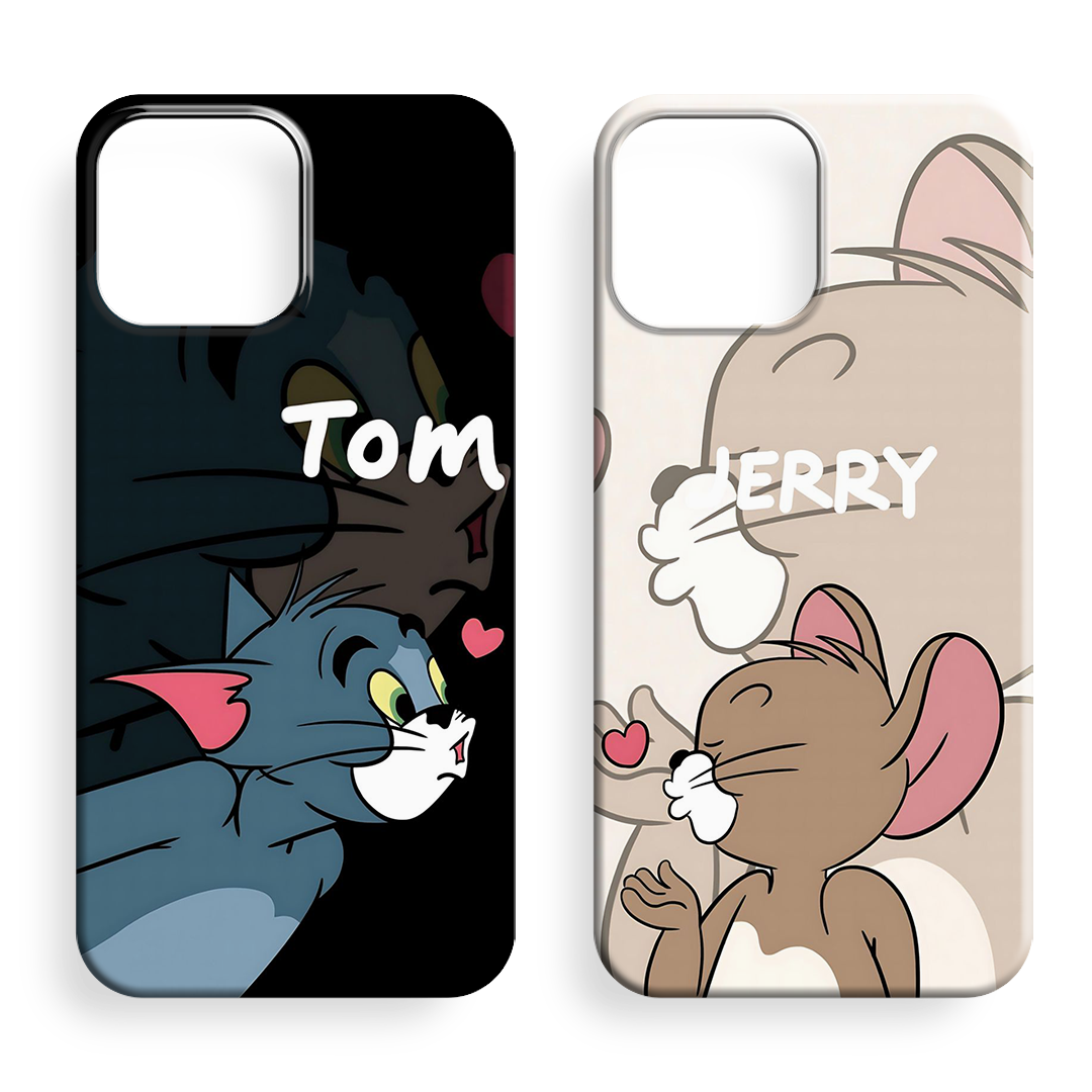 Tom Ve Jerry Couple Premium Telefon Kılıfı - 542-543