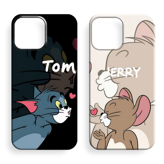 Tom Ve Jerry Couple Premium Telefon Kılıfı - 542-543