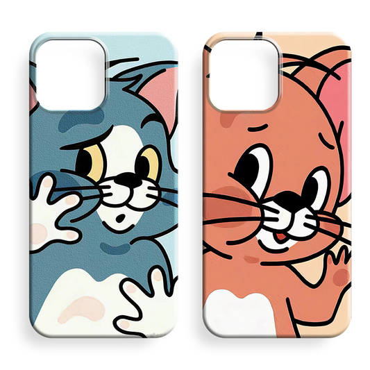 Tom Ve Jerry Couple Premium Telefon Kılıfı - 544-545
