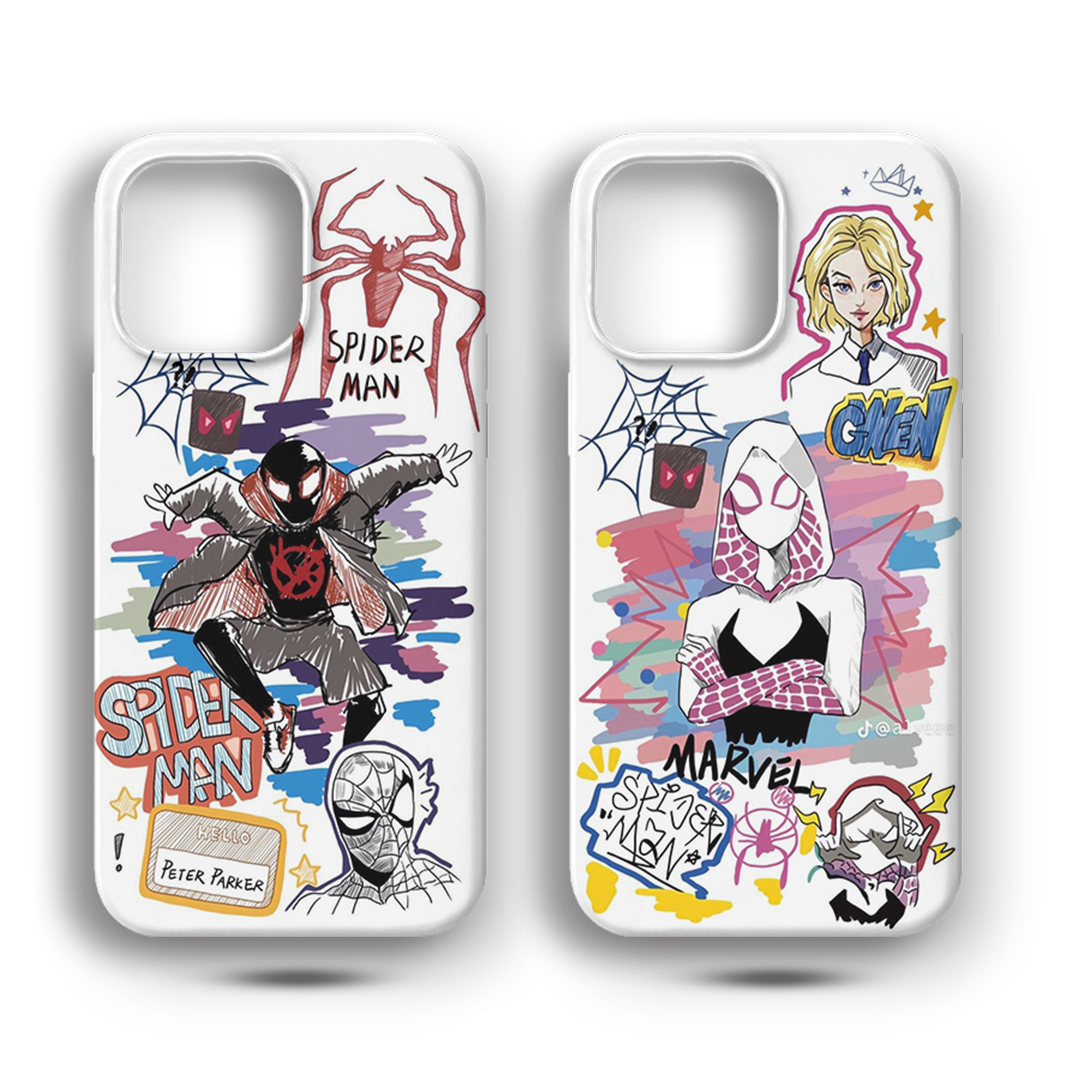 Spıderman ve Gwen Couple Premium Telefon Kılıfı - 476-477