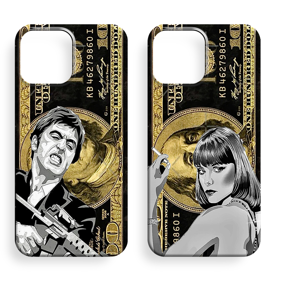 Tony Montana VE Frank Lopez COUPLE Case 66-67 Premium Telefon Kılıfı