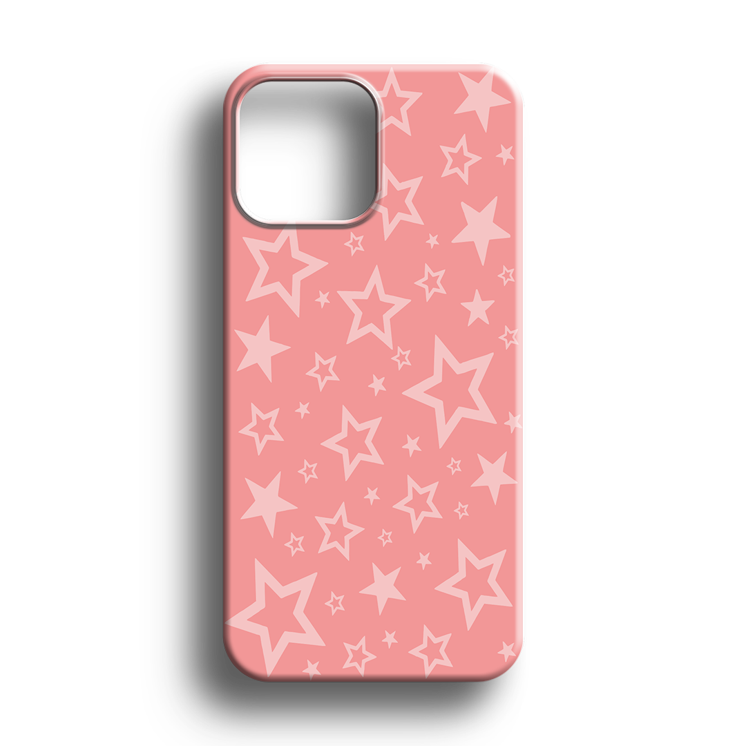 Yıldız Desen Pembe Premium Telefon Kılıfı - 601